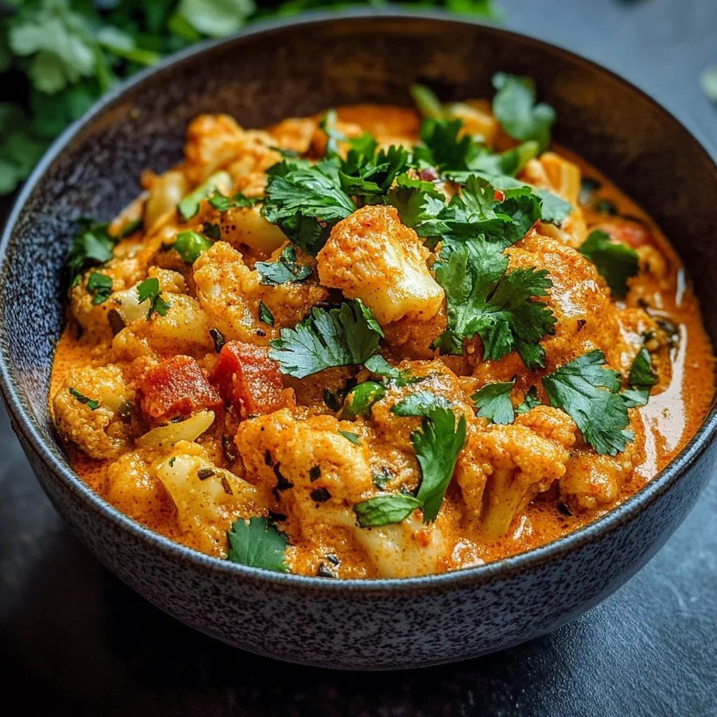 Cremiger Blumenkohl-Curry aus dem Backofen