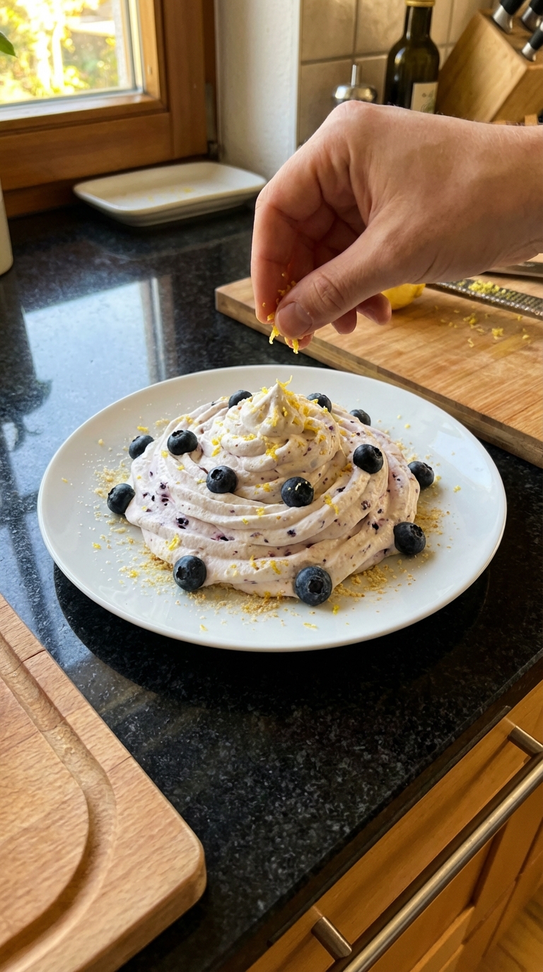 Heidelbeer Zitronen Chantilly Creme​