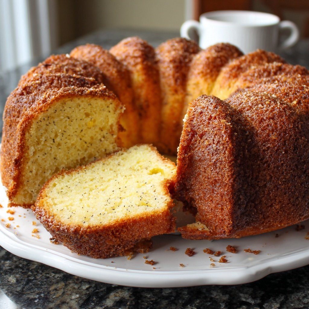 Luscious Vanilla Bean Pound Cake