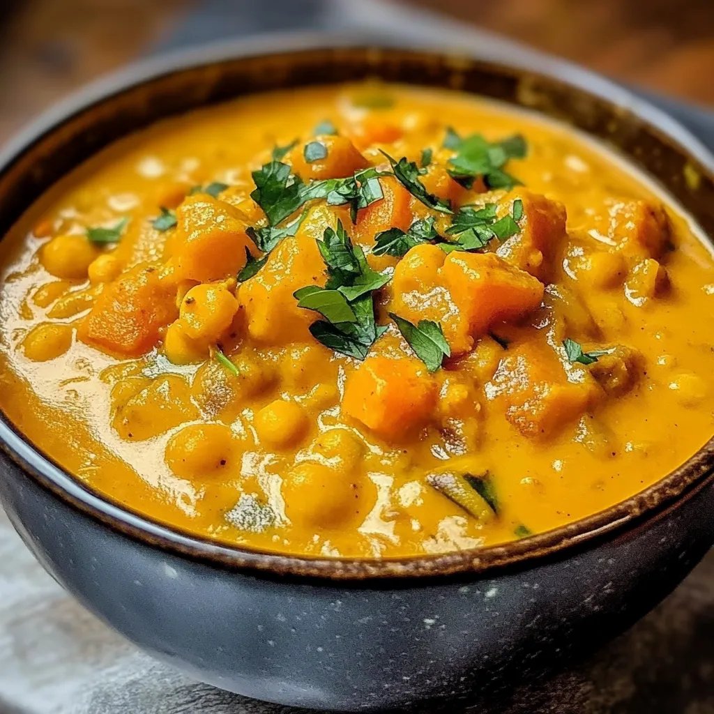 Kürbis-Curry mit Kokosmilch