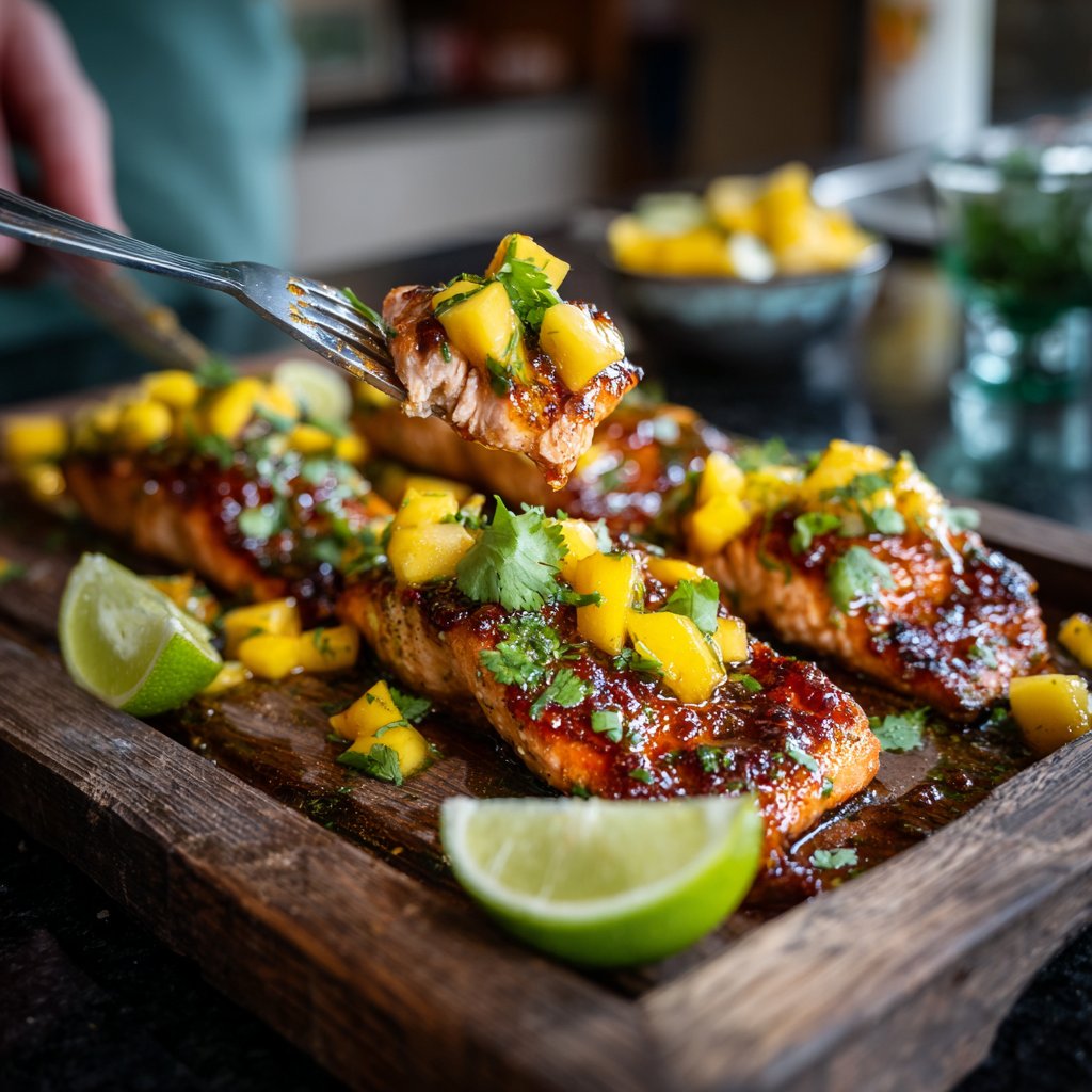 Chili Mango Salmon Bowl