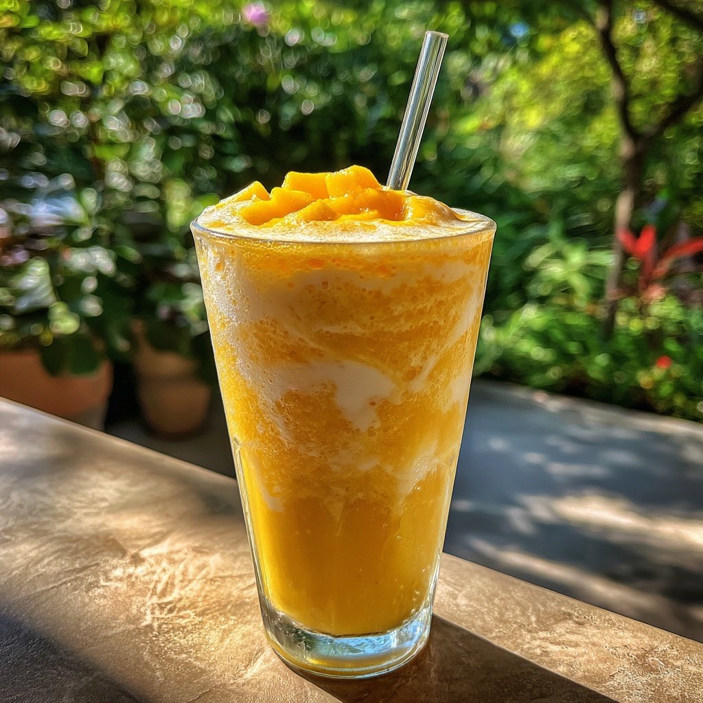 Mango Vanilla Sparkling Frappuccino