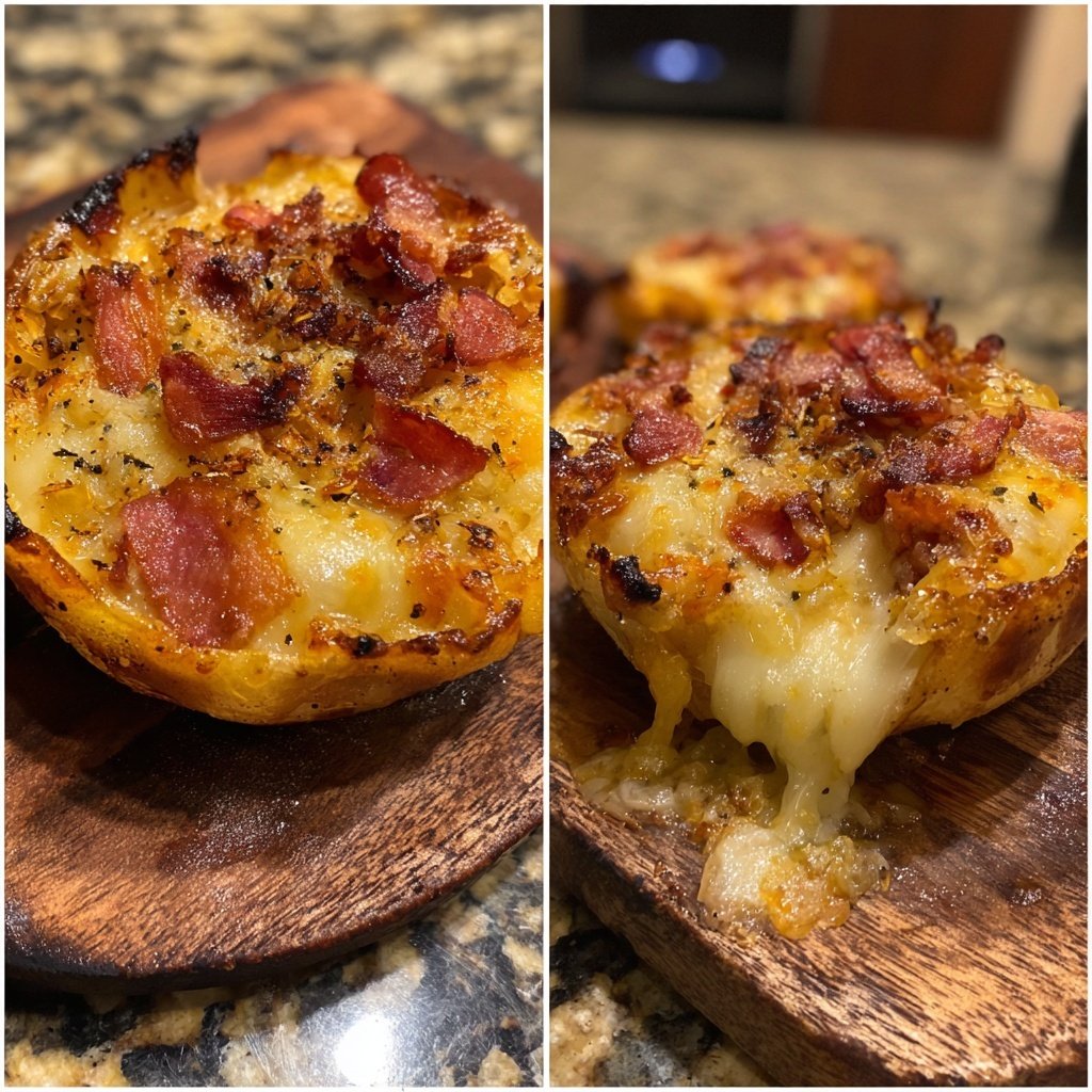 Raclette Pfännchen mit Speck und Zwiebeln