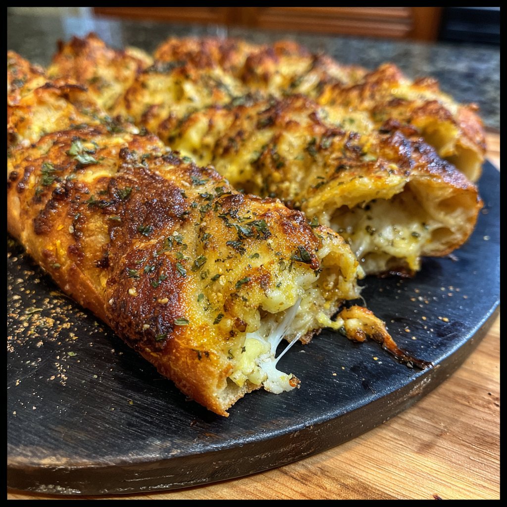 Knoblauch Butter Parmesan Pizza Rollen