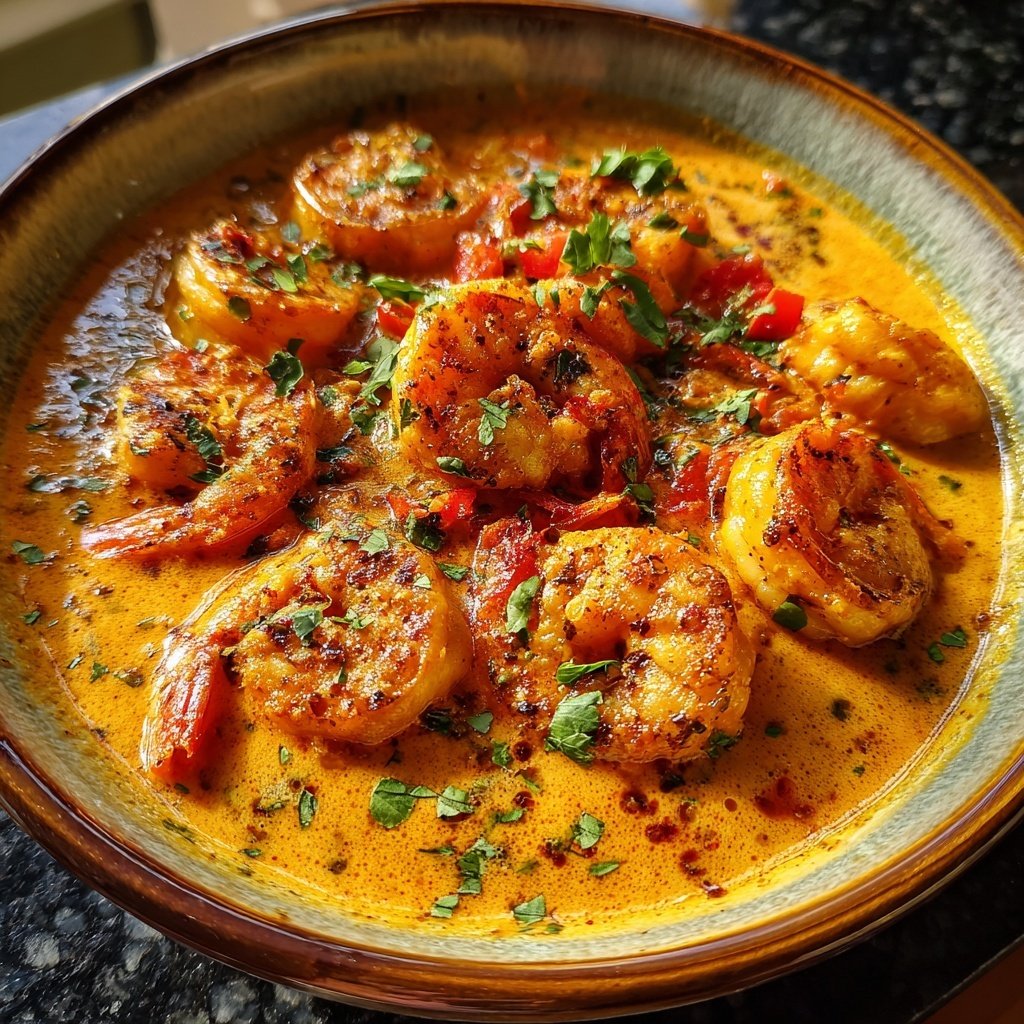 Würziges Jamaika Garnelen Curry