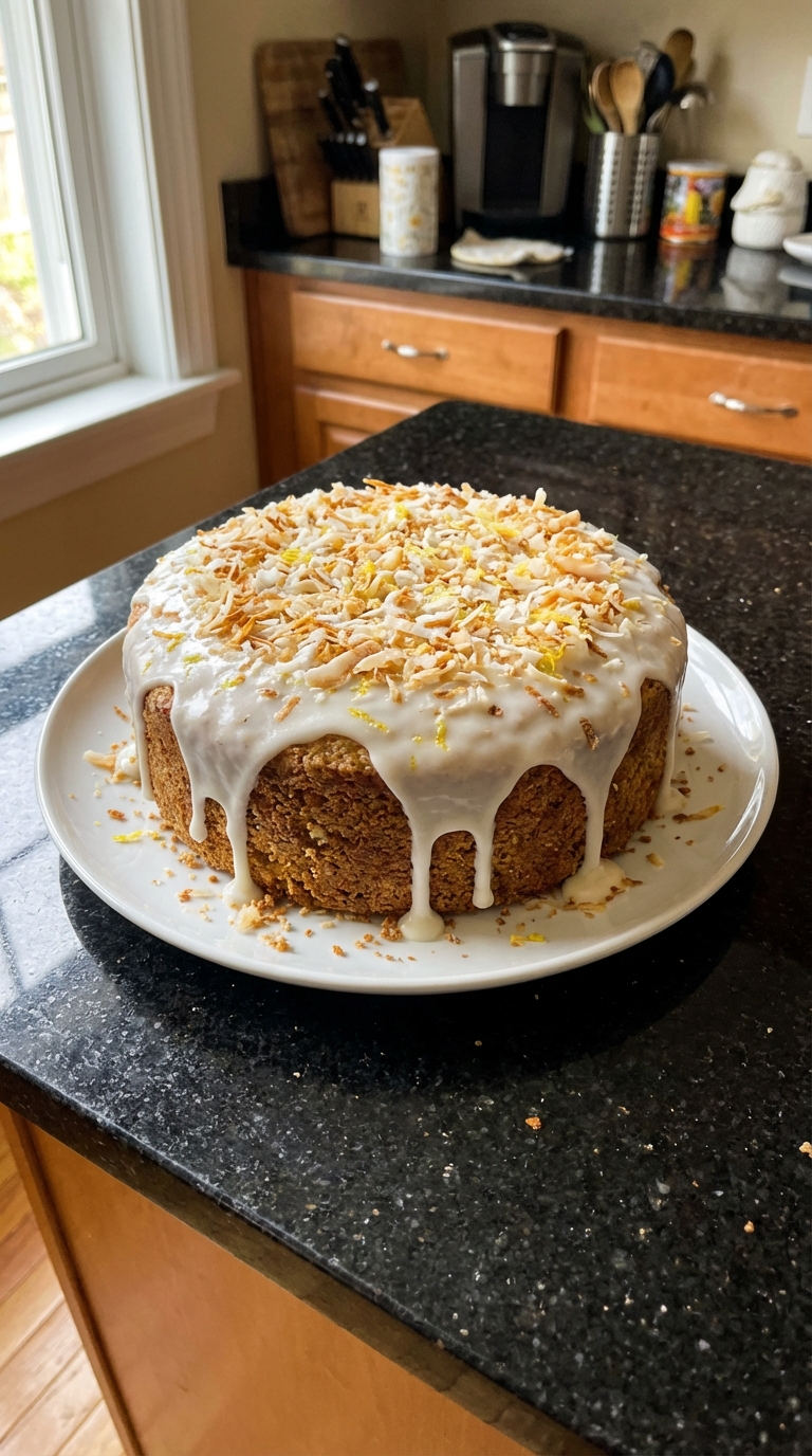 Kokos Zitronengras Kuchen