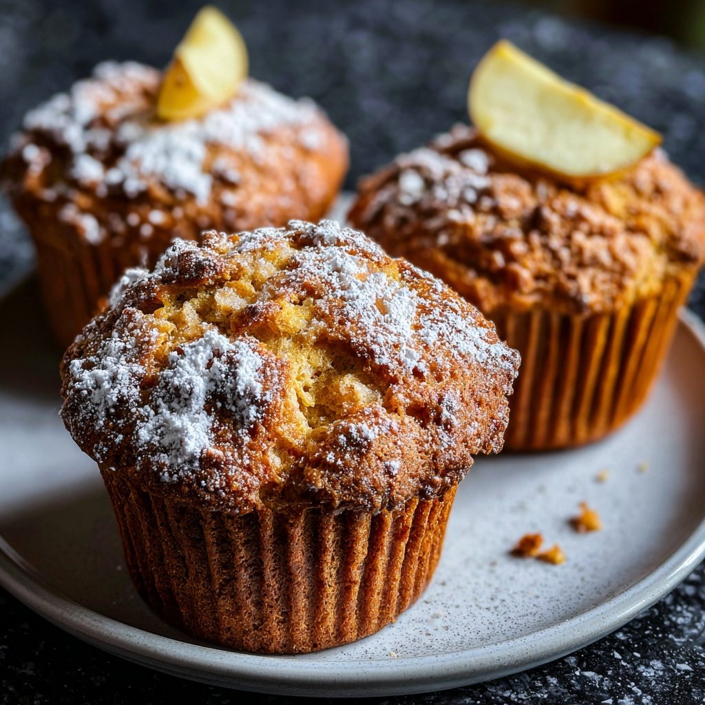 Frische Apfel Kardamom Muffins