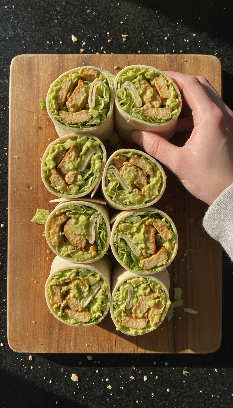Hähnchen Avocado Salat Wraps​