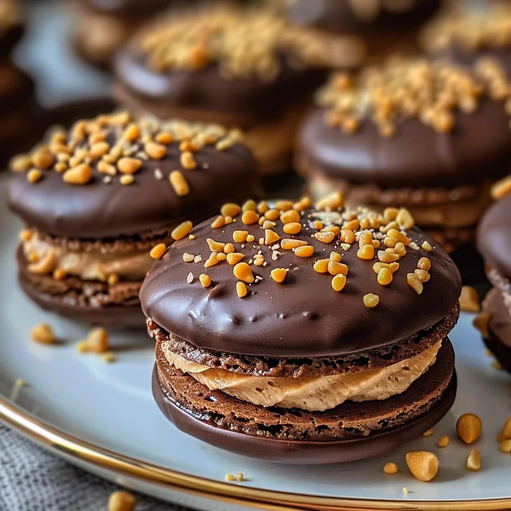 Gefüllte Nougat-Plätzchen