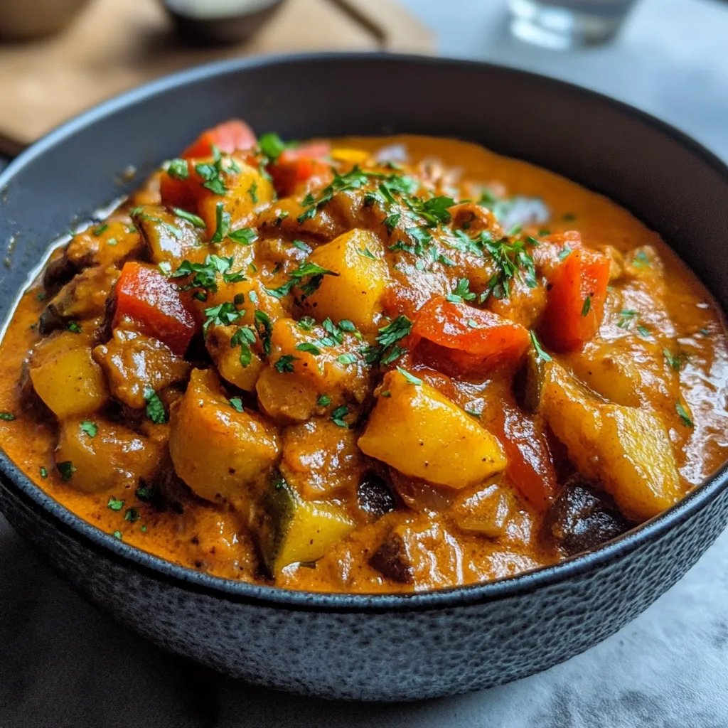 Kürbiscurry mit Kichererbsen