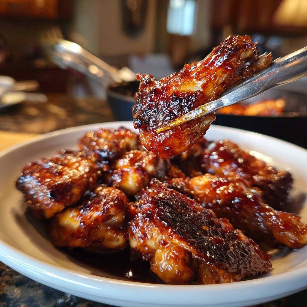 Honig-Soja Hähnchen Trommelbein mit Reis