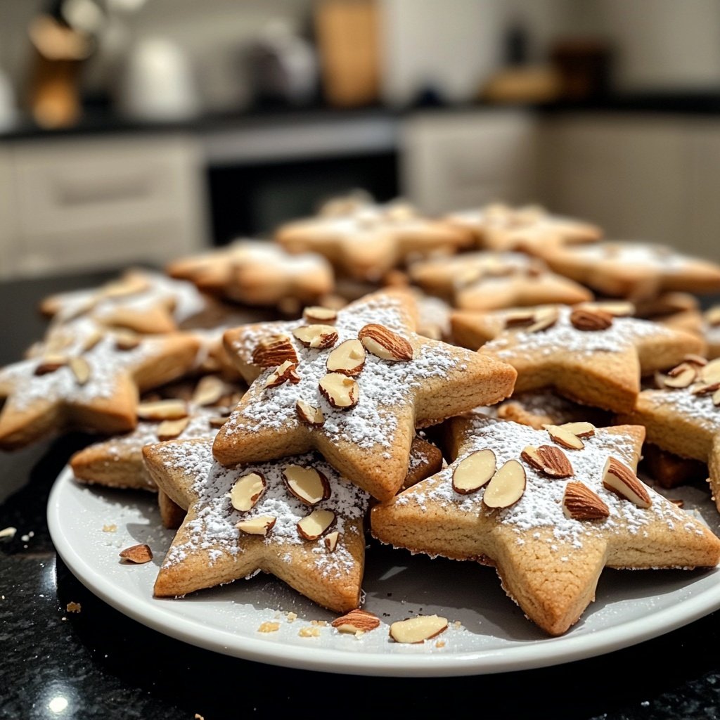 Zimtsterne mit Mandeln