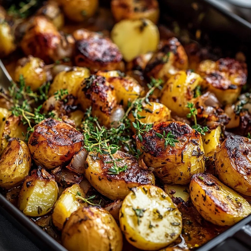 Ofen geröstete Süßkartoffeln und gerösteter Rosenkohl