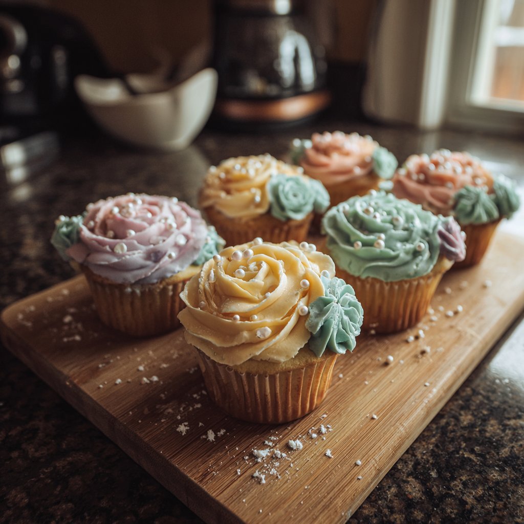 Frosting Techniken für florale Cupcakes