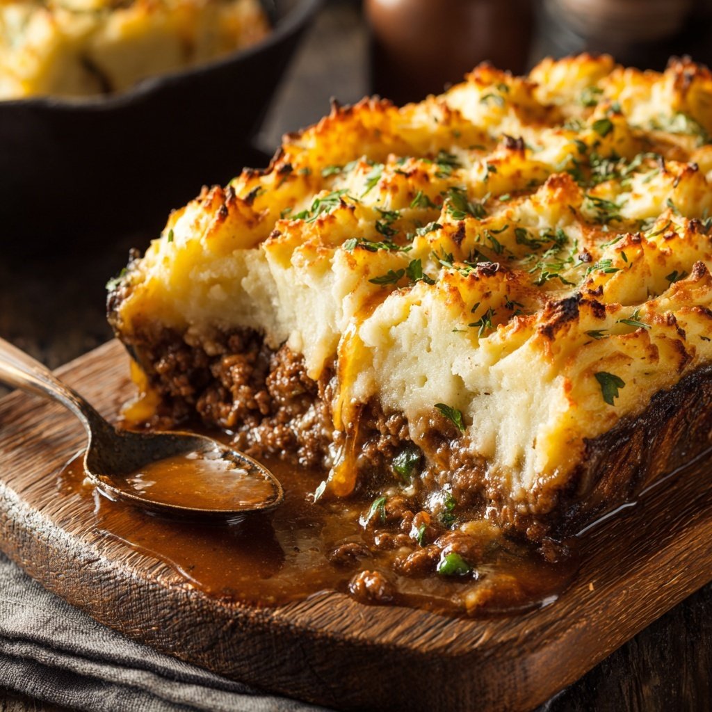 Überladene Shepherd's Pie Auflauf