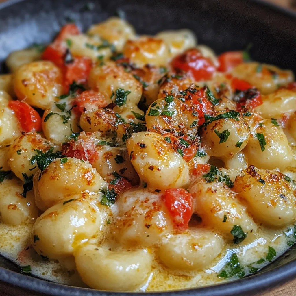 Cremige Gnocchi-Pfanne mit Gemüse