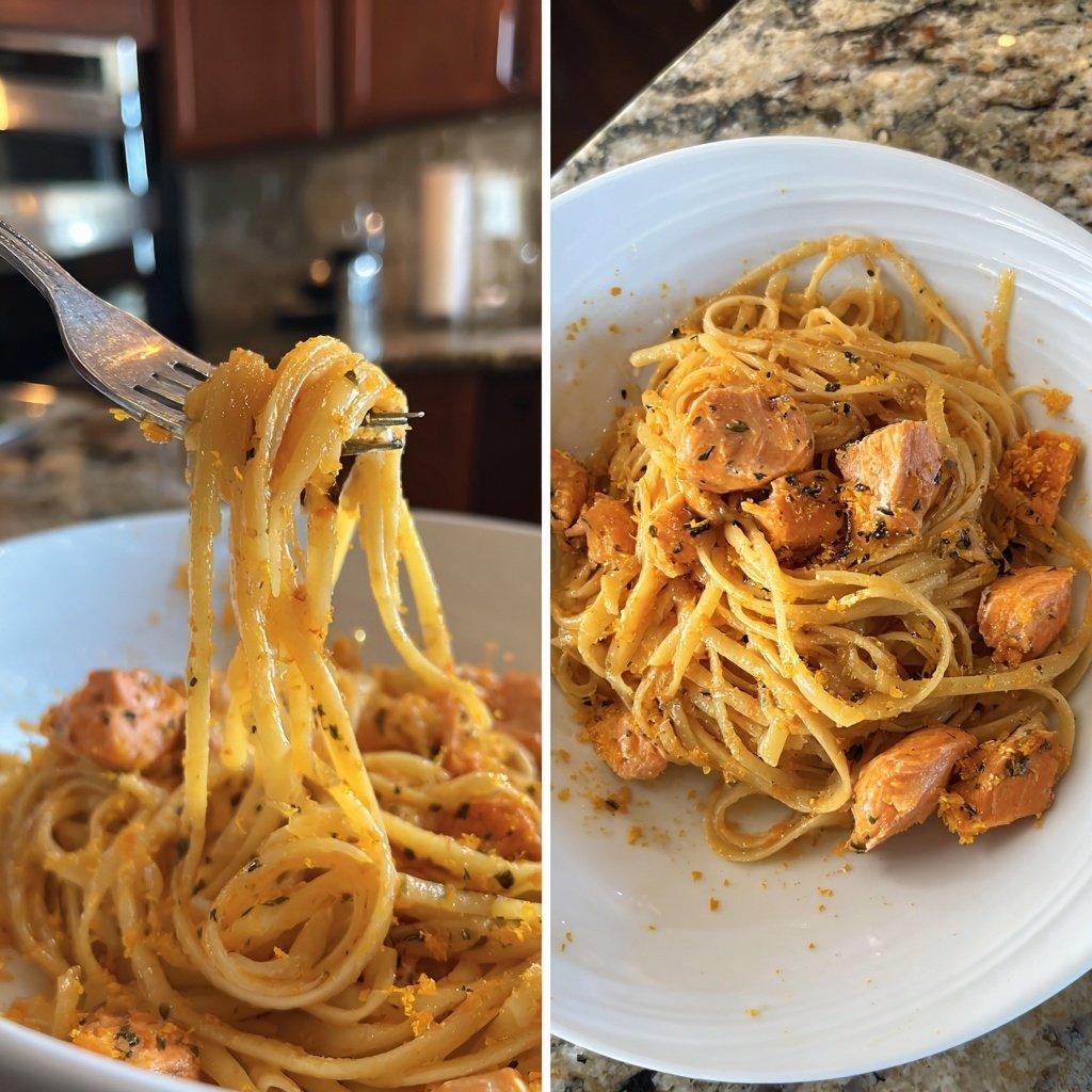 Zesty Orange Salmon Pasta