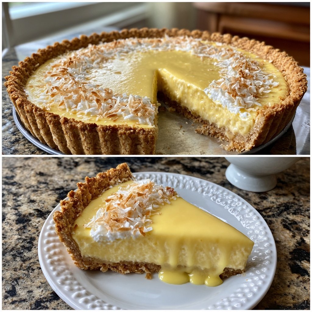 Tropische Vanille-Pudding Tart