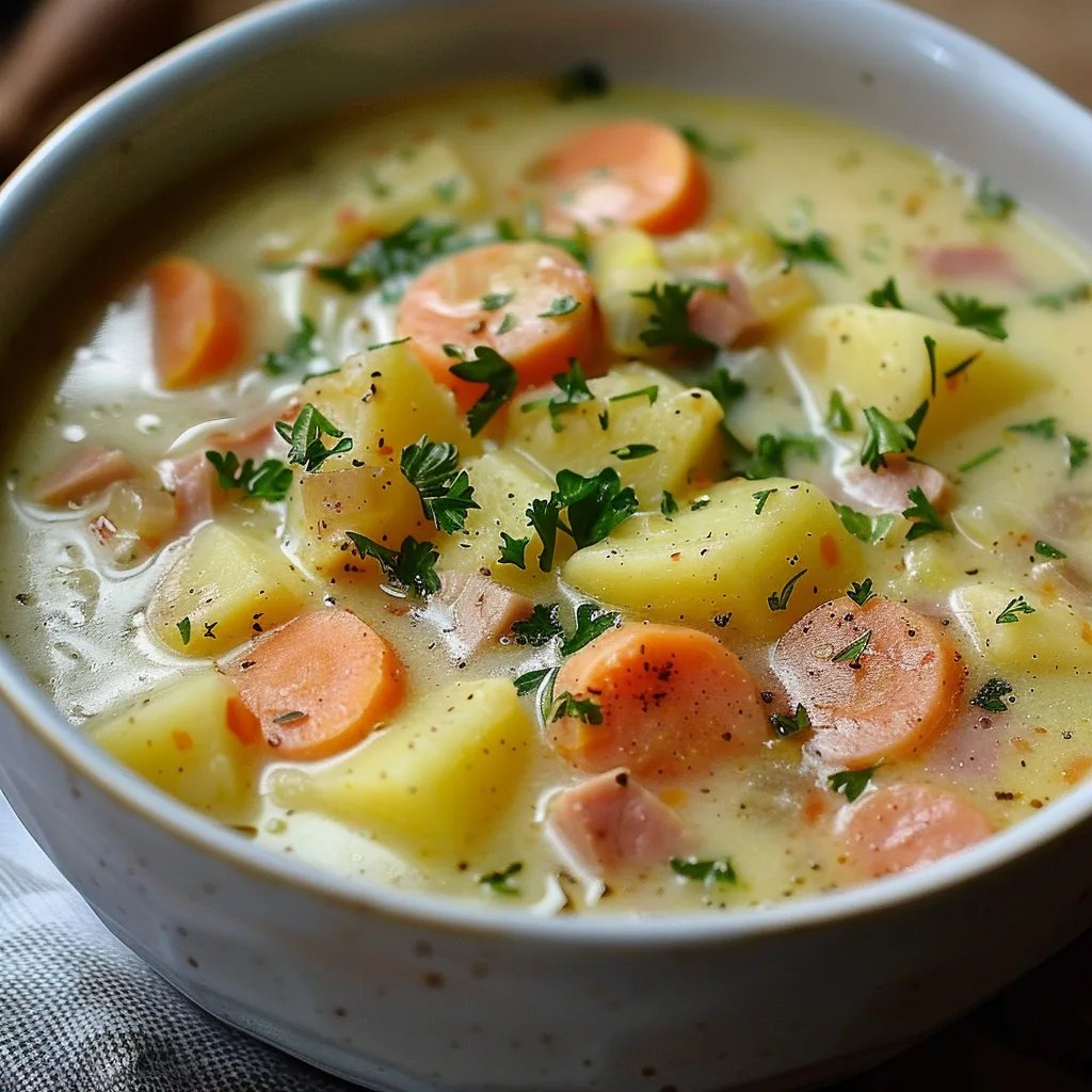 Kartoffelsuppe mit Würstchen
