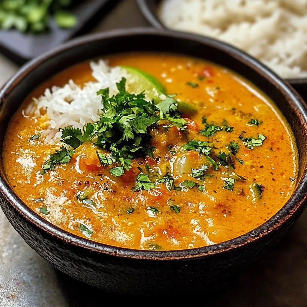 Cremiges Indisches Kürbis-Curry