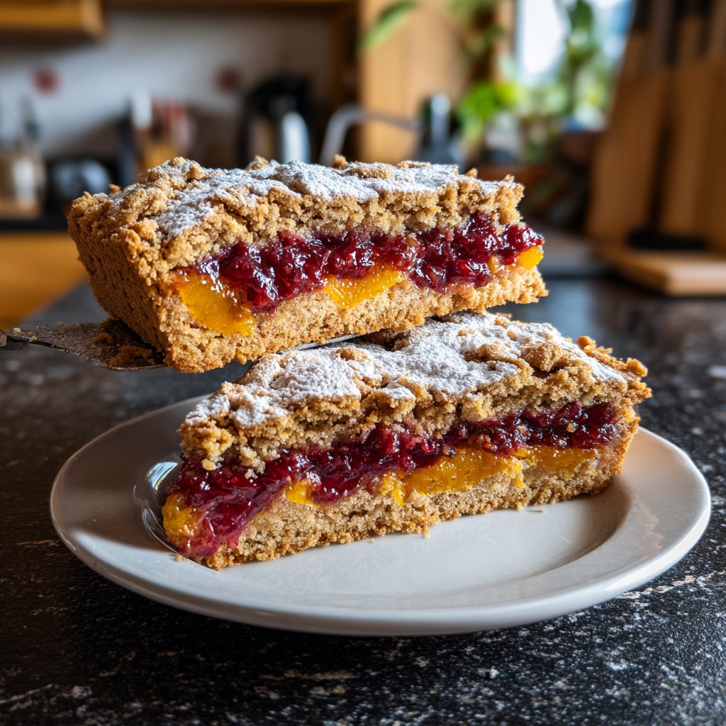 Einfache Marmelade Torten mit Gebäck