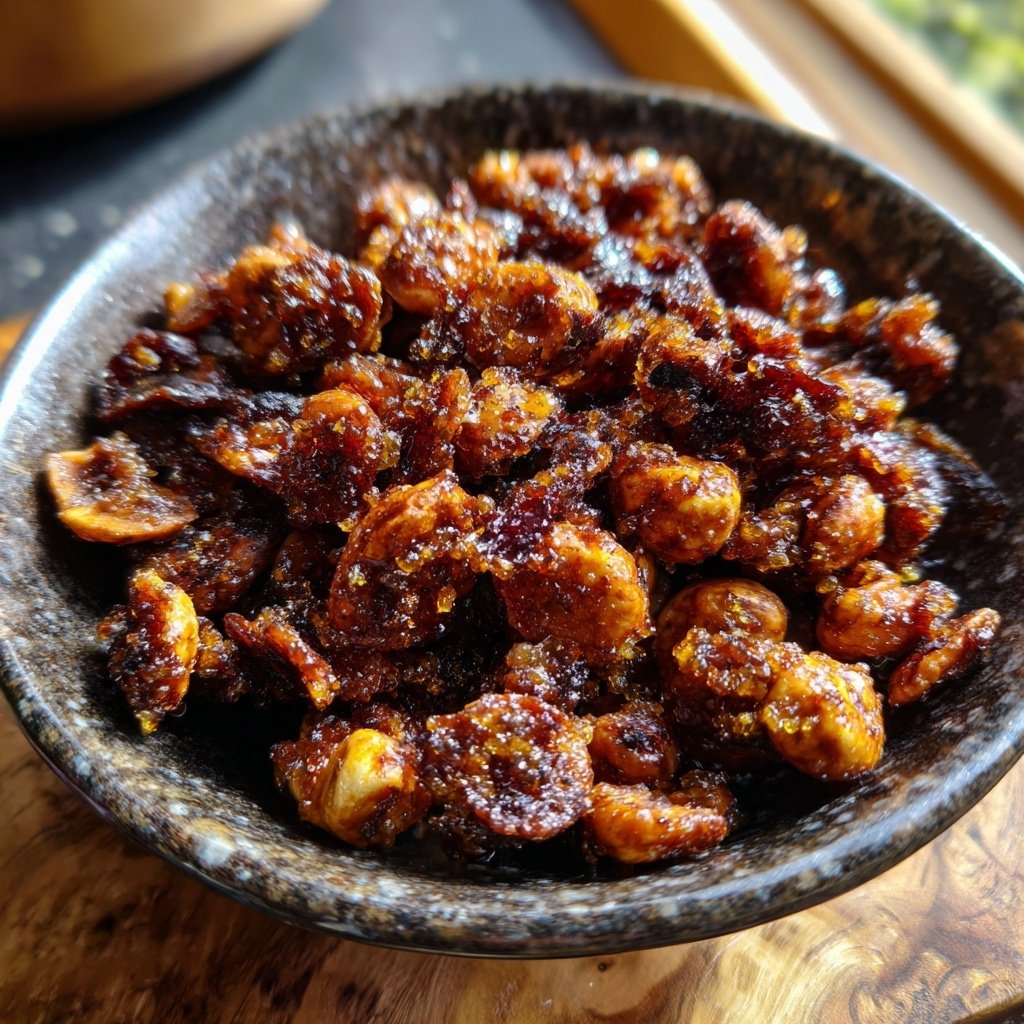 Knusprige Gebrannte Haselnüsse als Variation