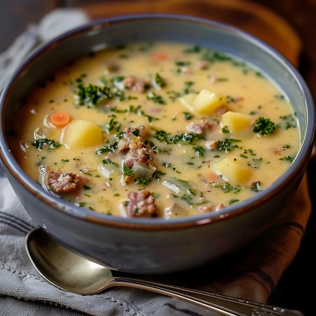 Zuppa Toscana - Cremige Wurst-Kartoffel-Suppe in 40 Min!