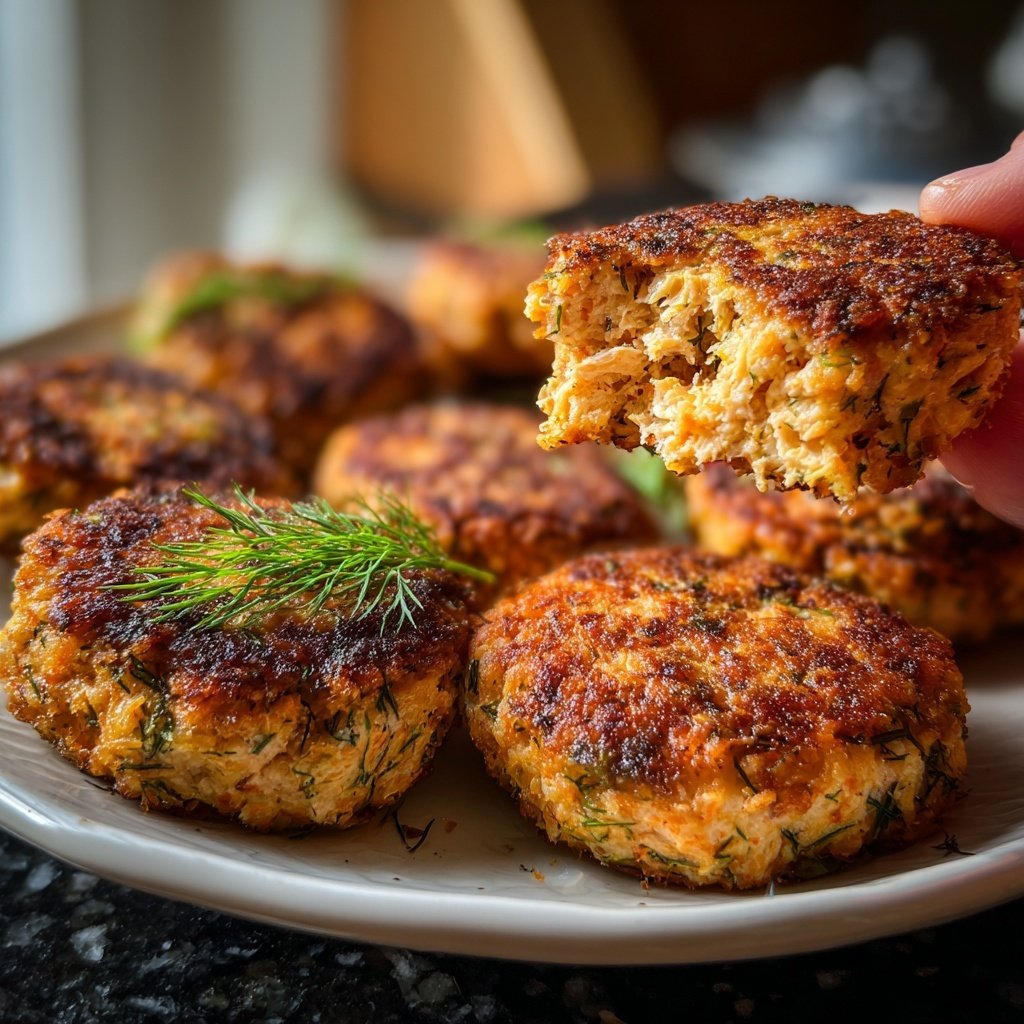 Herzhafte Lachsburger mit Dill
