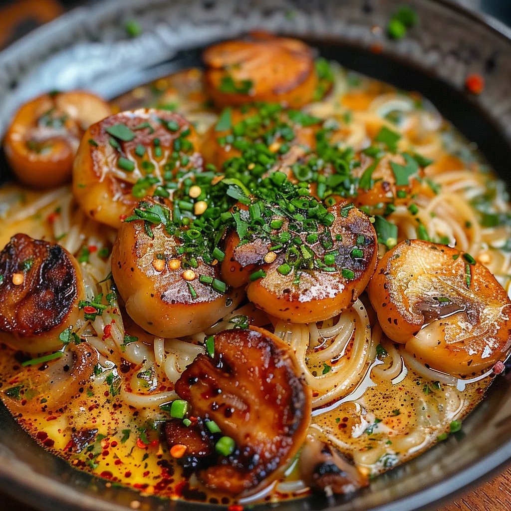 Köstliche cremige Knoblauch