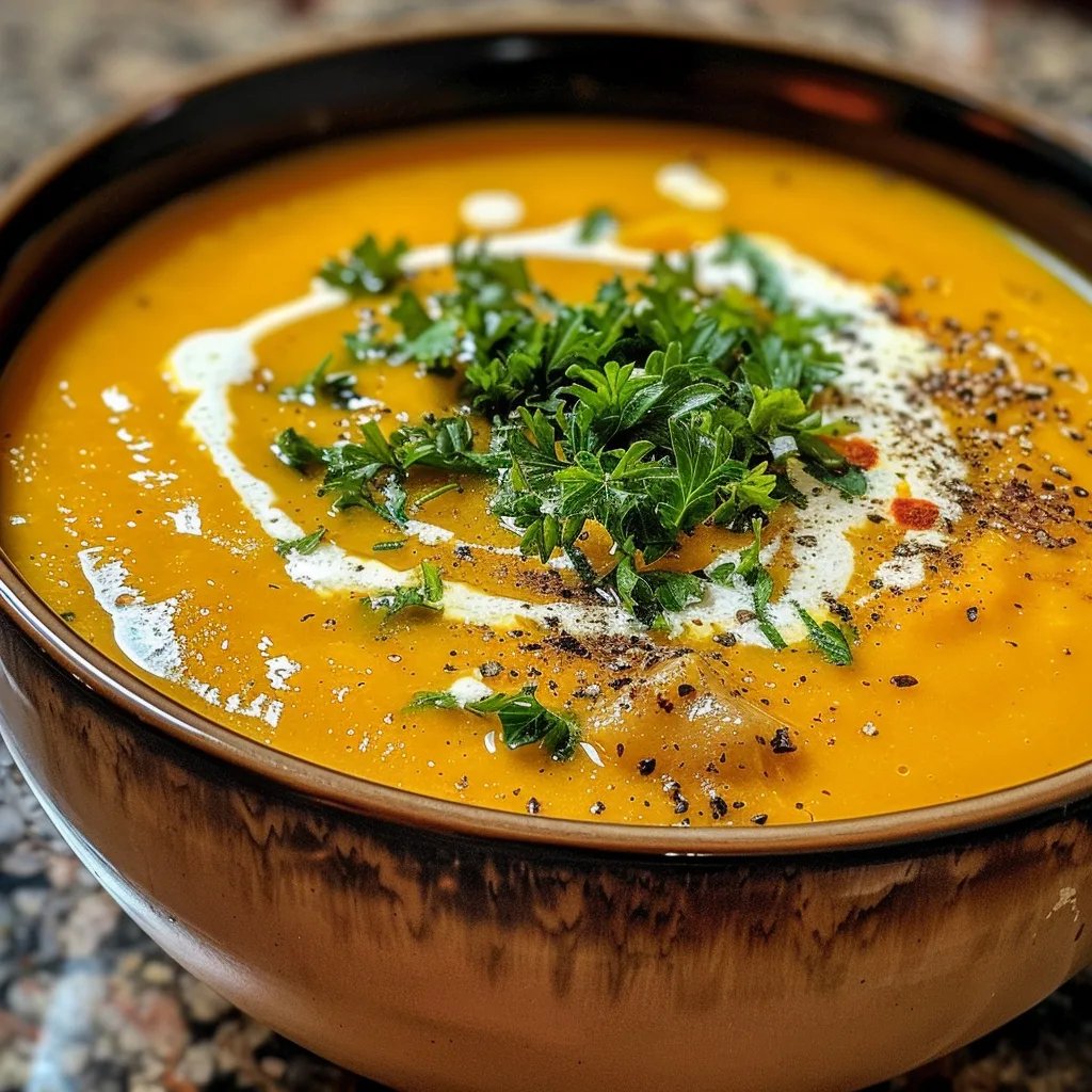 Cremige Kürbis-Kartoffel-Suppe